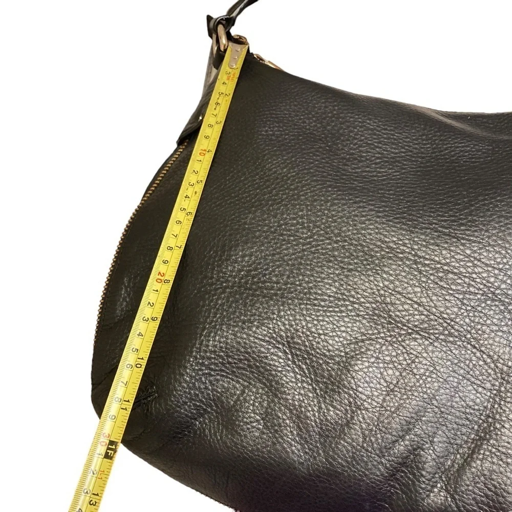 Henri bendel vintage soft black leather hobo bag